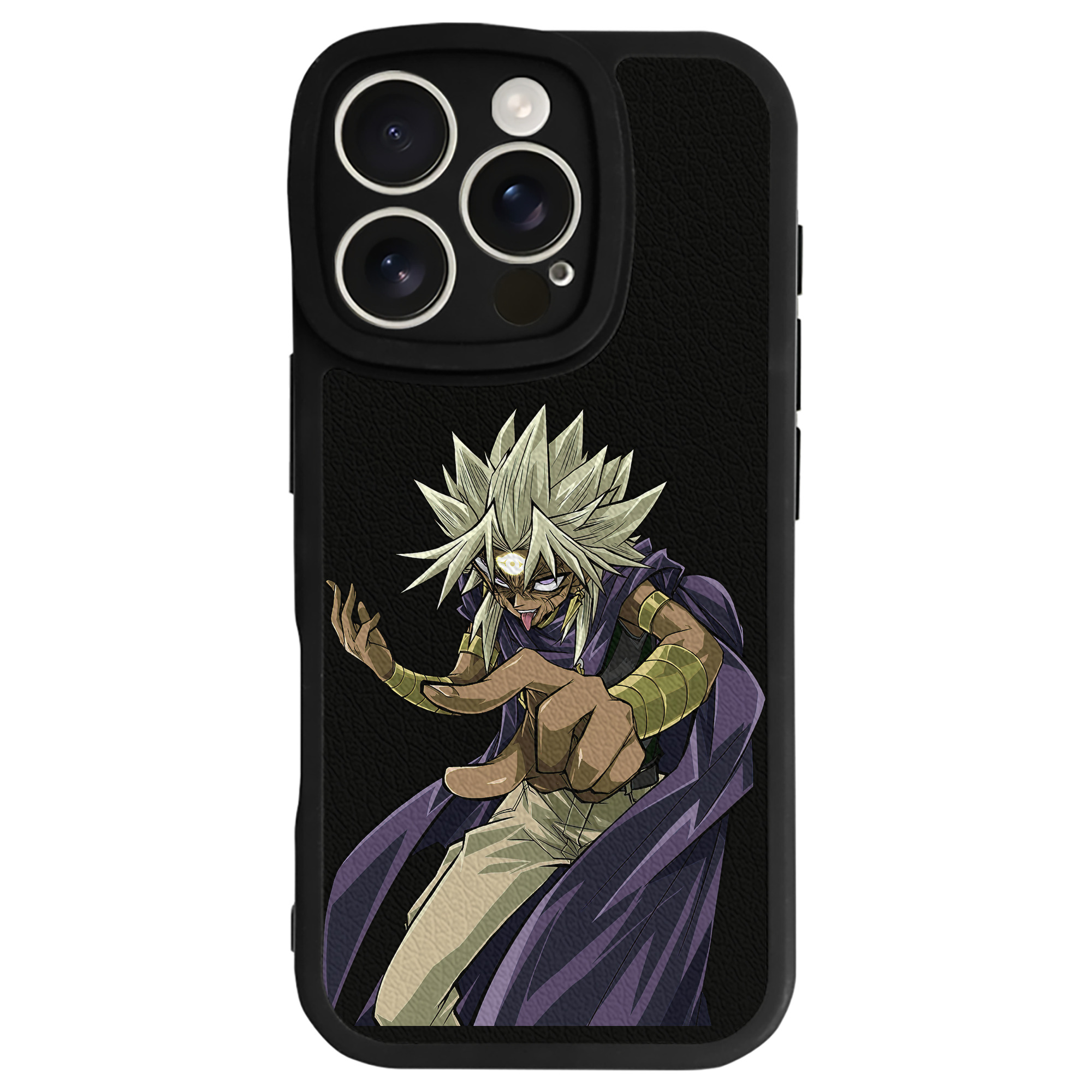 （画像用） 遊☆戯☆王 Yu-Gi-Oh! 【iPhone 16シリーズ対応】シリコンスマホケース（レザー調） 材質：シリコン